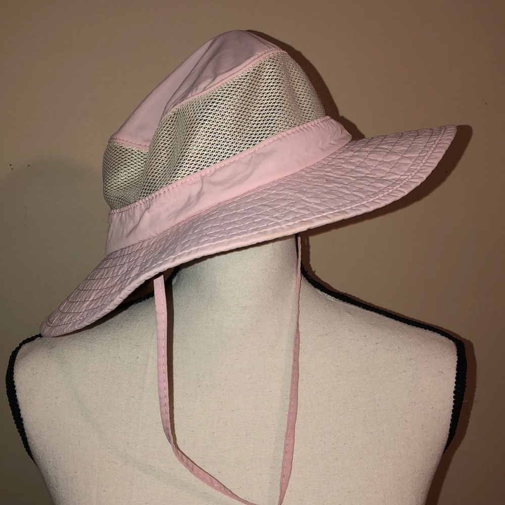 Girls Sun Hat -Pink and adjustable